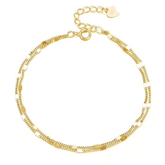 18K gold plated Stainless steel bracelet, Intensity