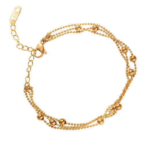 18K gold plated Stainless steel bracelet, Intensity