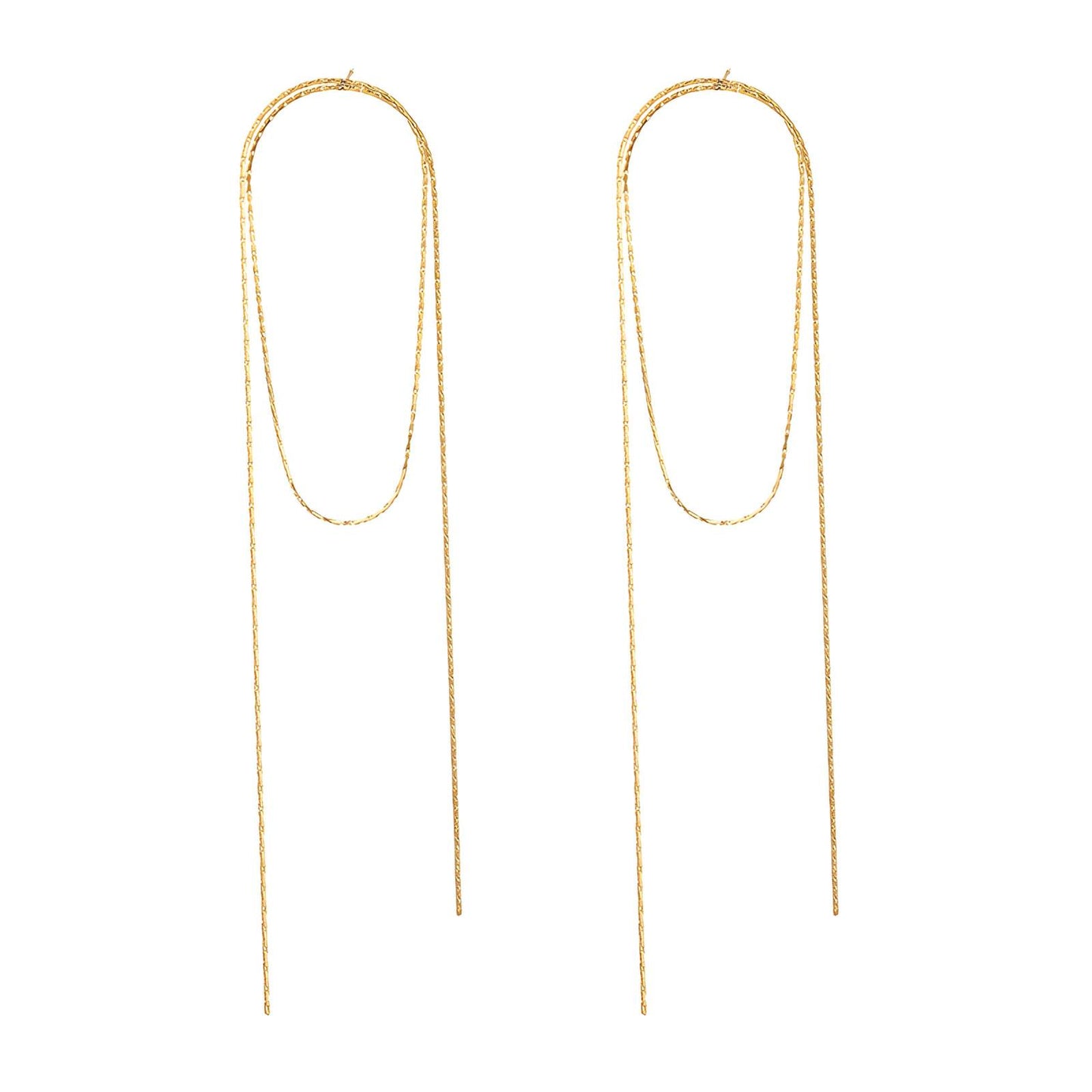 18K gold plated Stainless steel earrings, Intensity