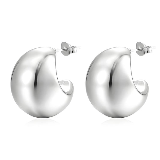 Stainless steel earrings, Intensity