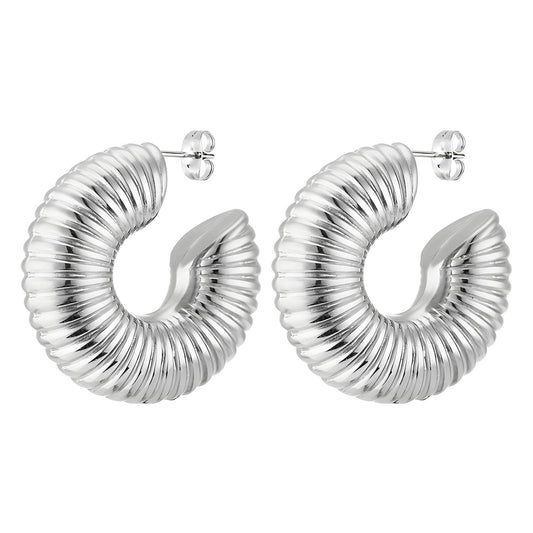 Stainless steel earrings, Intensity