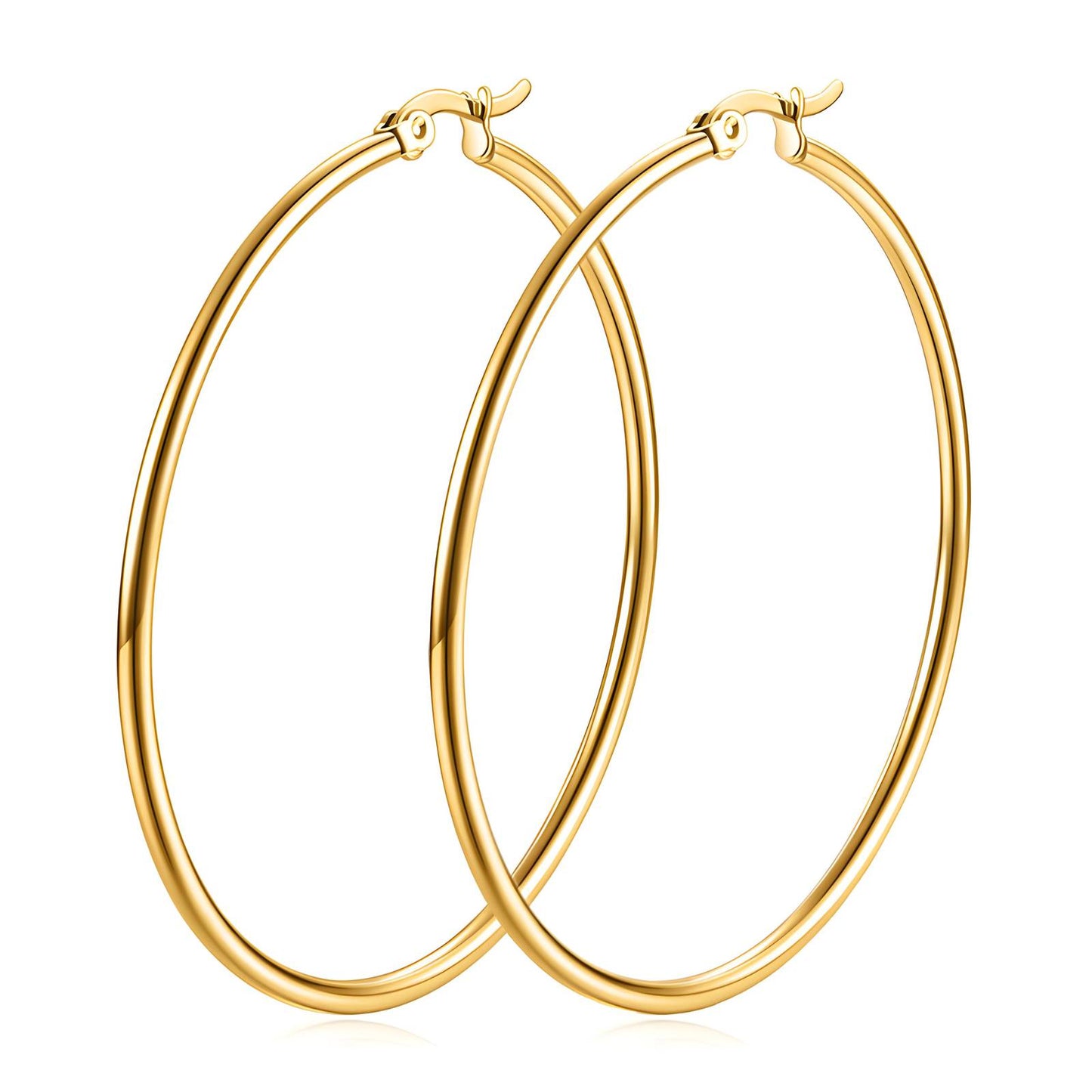 18K gold plated Stainless steel earrings, Intensity