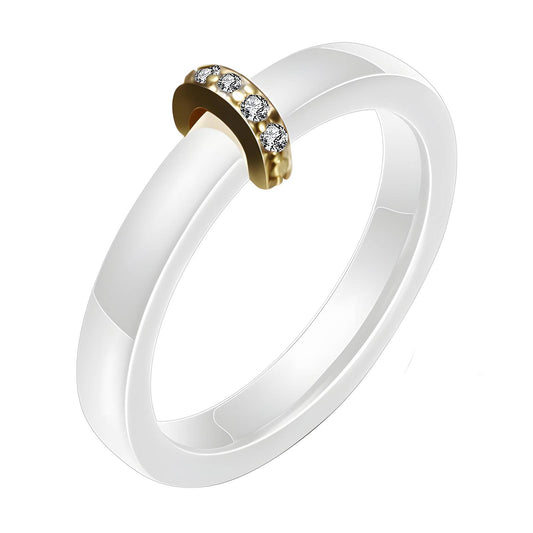 18K gold plated Stainless steel finger ring, Intensity