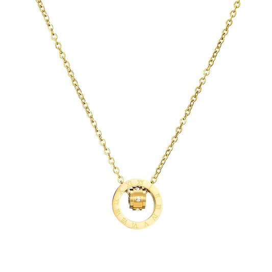 18K gold plated Stainless steel necklace, Intensity