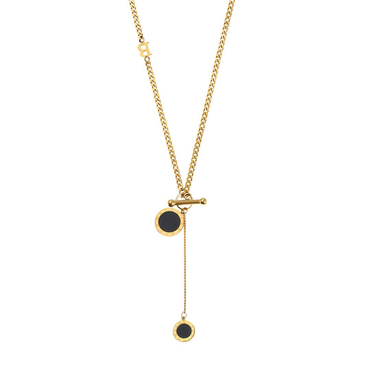 18K gold plated Stainless steel necklace, Intensity