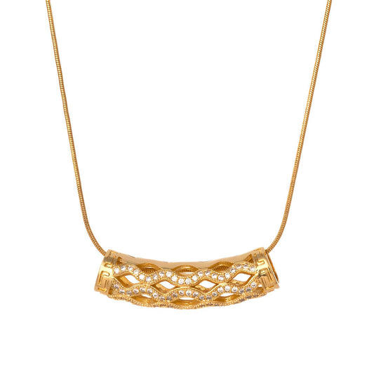 18K gold plated Stainless steel necklace, Intensity