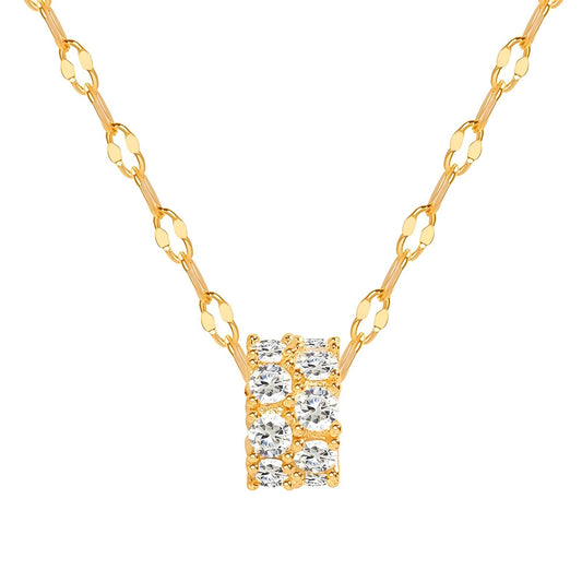 18K gold plated Stainless steel necklace, Intensity