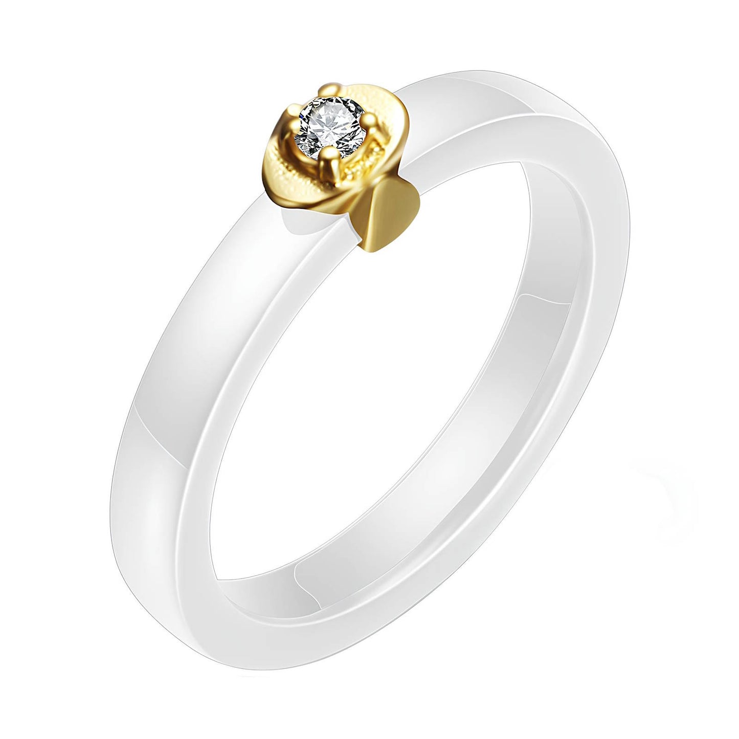 18K gold plated Stainless steel finger ring, Intensity