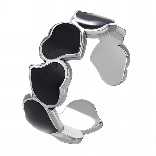 Stainless steel  Hearts finger ring, Intensity