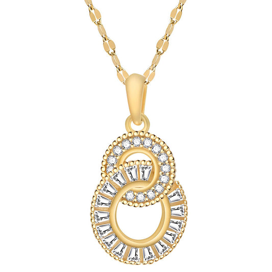 18K gold plated necklace, Intensity