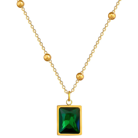 18K gold plated Stainless steel necklace, Intensity