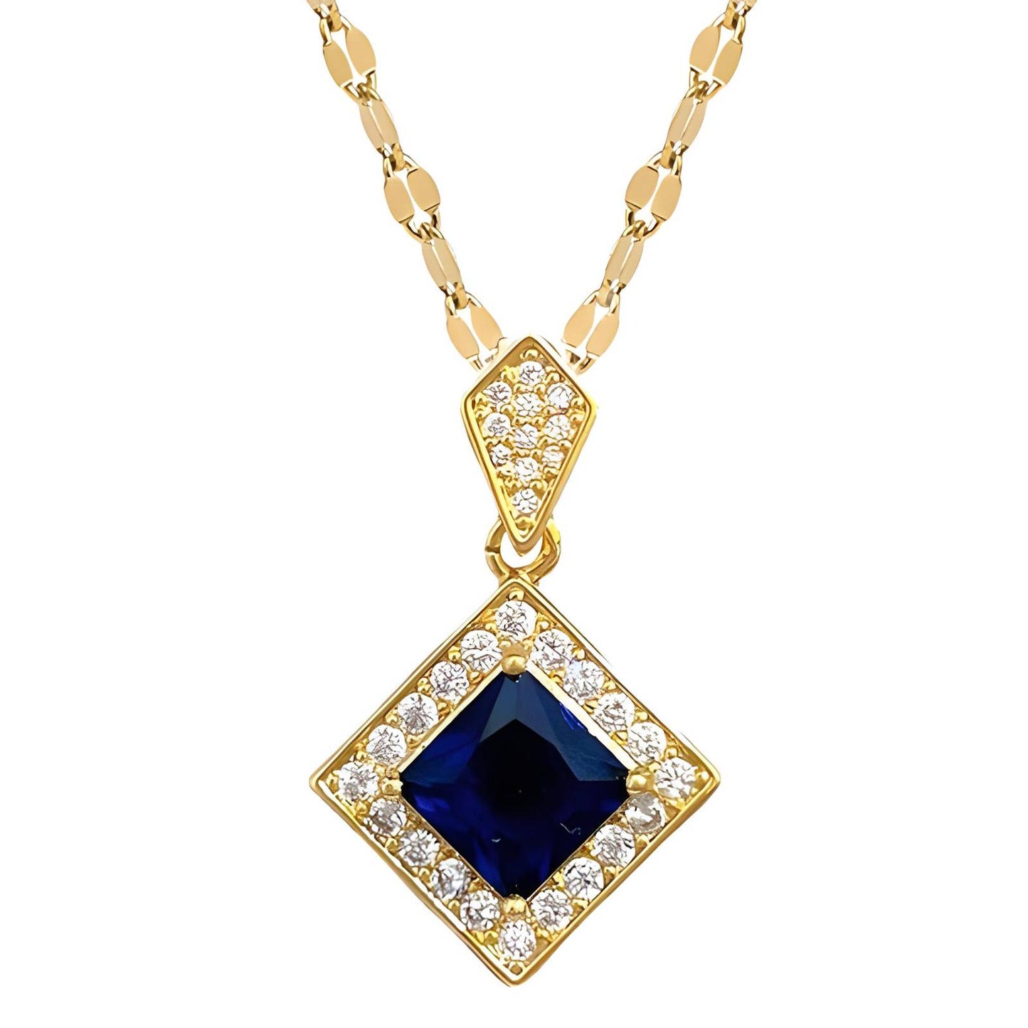 18K gold plated necklace, Intensity