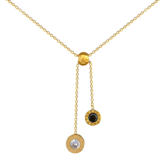 18K gold plated Stainless steel necklace, Intensity