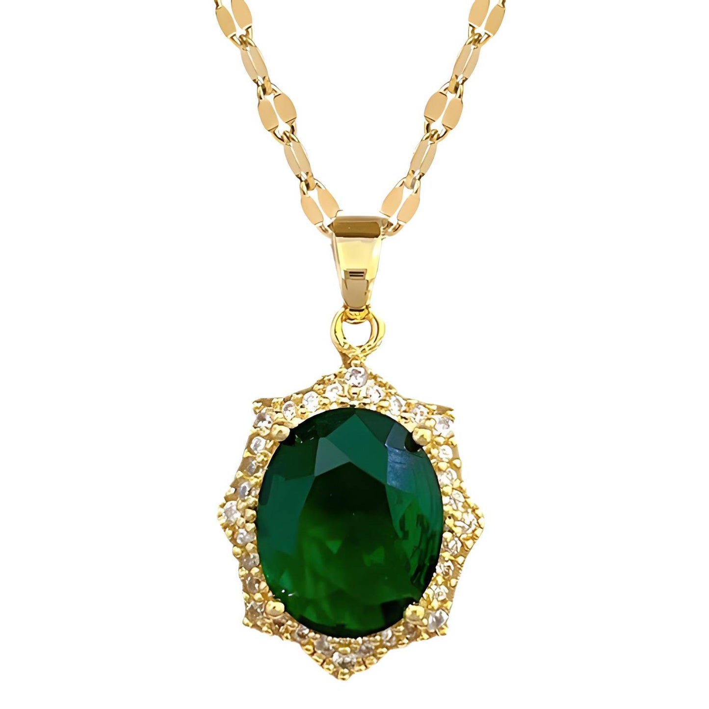 18K gold plated necklace, Intensity