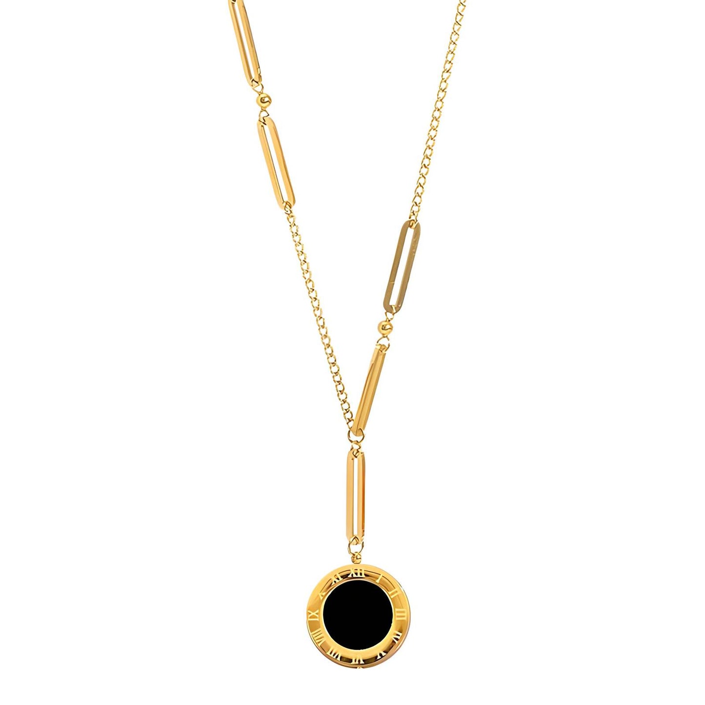 18K gold plated Stainless steel necklace, Intensity