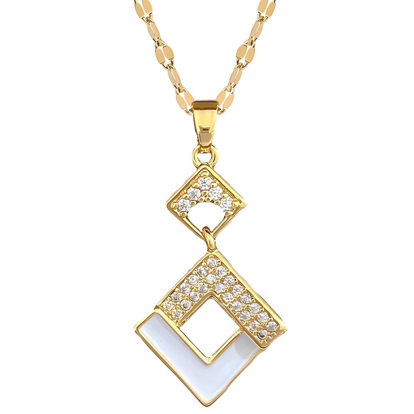 18K gold plated necklace, Intensity