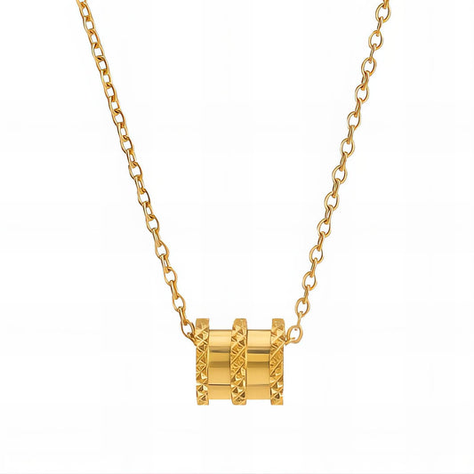 18K gold plated necklace, Intensity