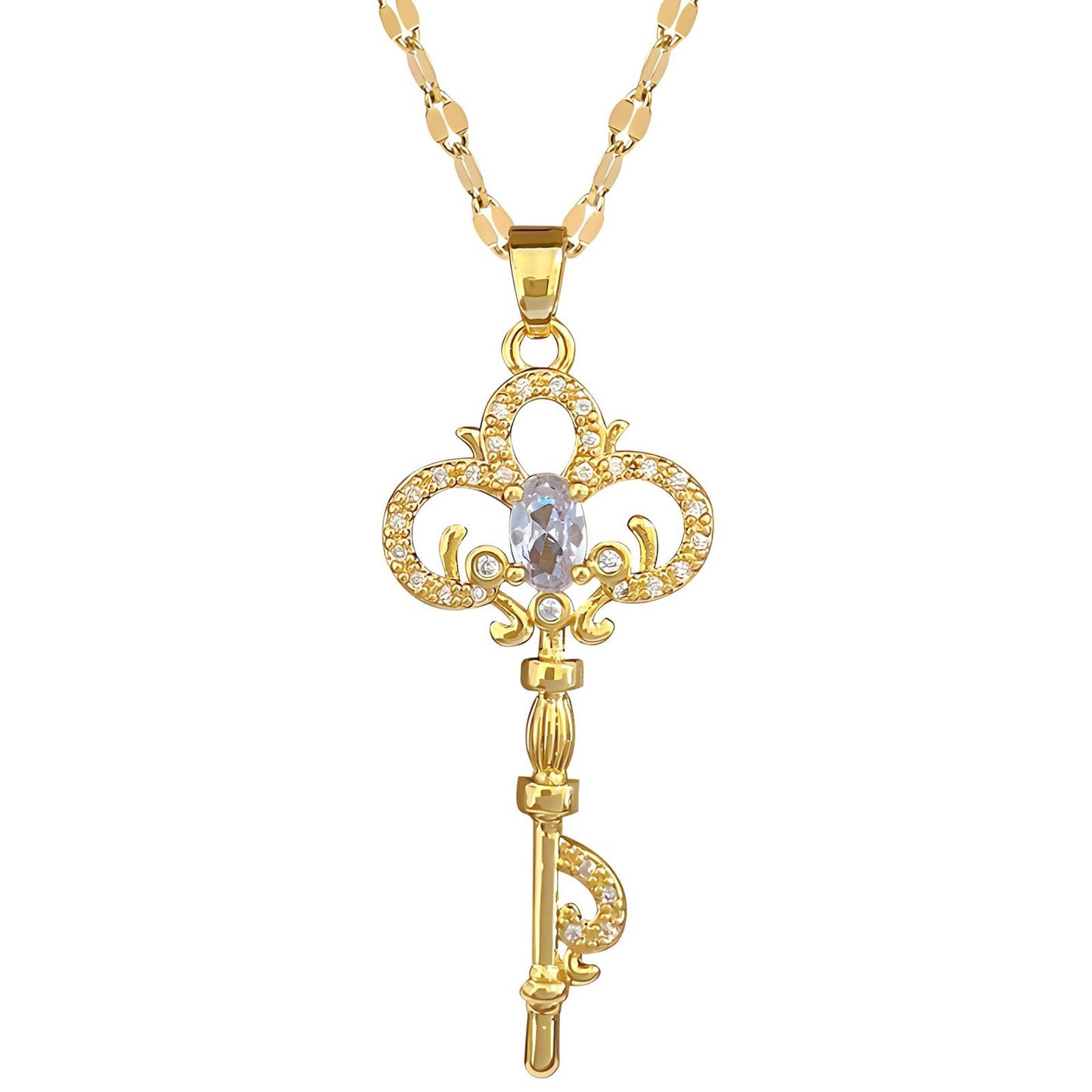 18K gold plated necklace, Intensity