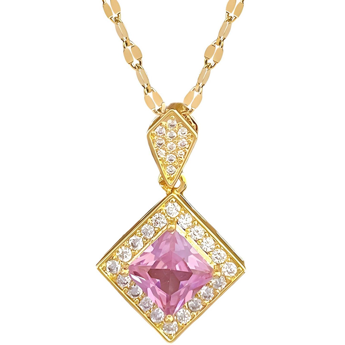 18K gold plated necklace, Intensity