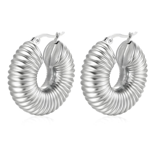 Stainless steel earrings, Intensity