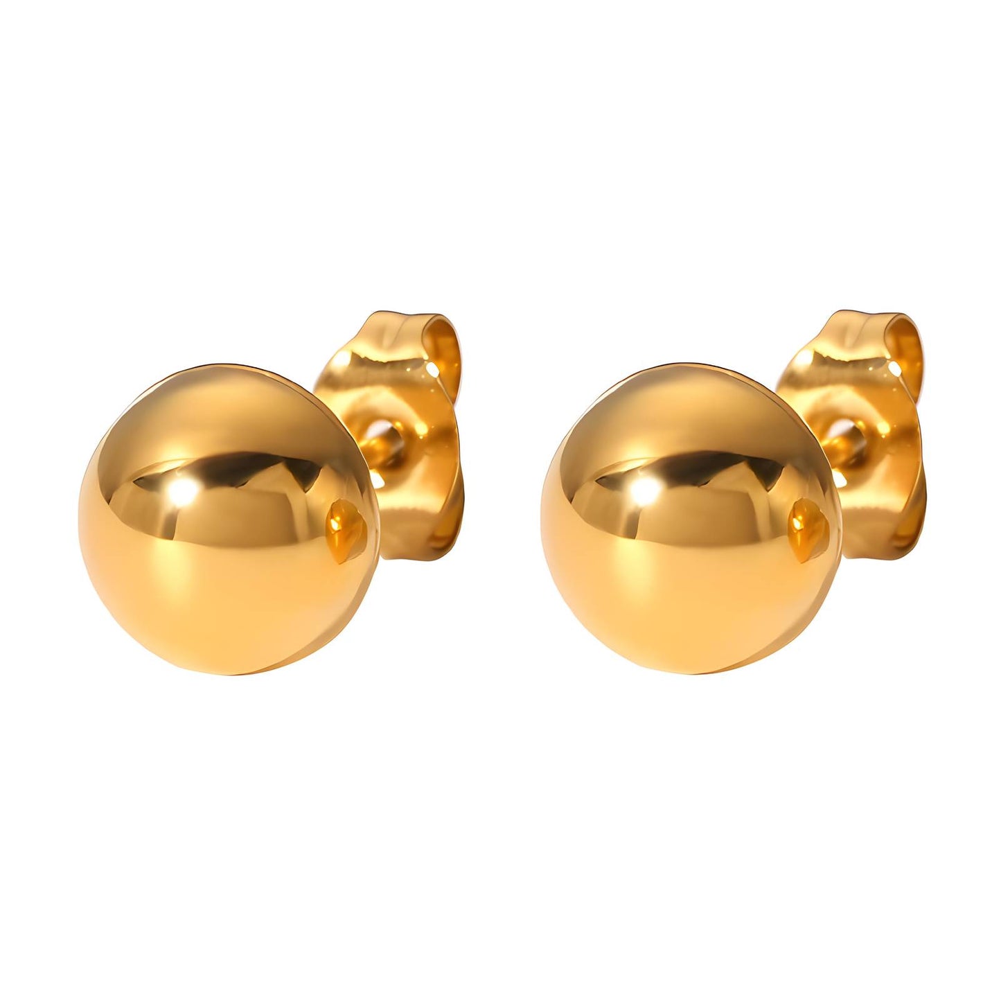 18K gold plated Stainless steel earrings, Intensity