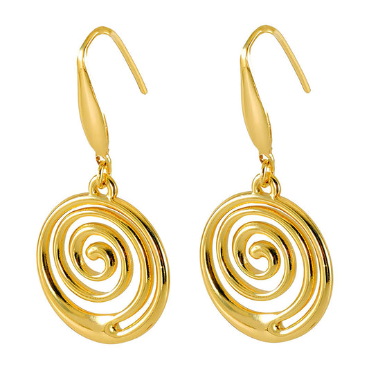 18K gold plated Stainless steel earrings, Intensity