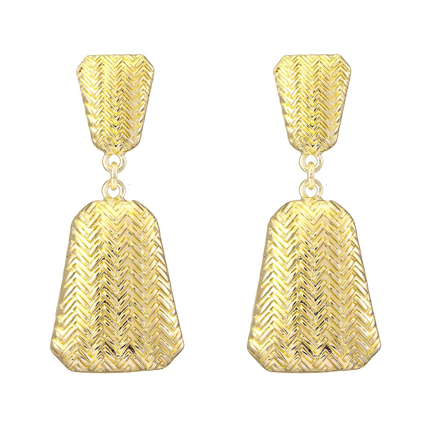 18K gold plated Stainless steel earrings, Intensity