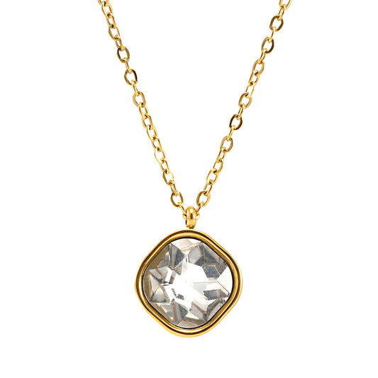 18K gold plated Stainless steel necklace, Intensity