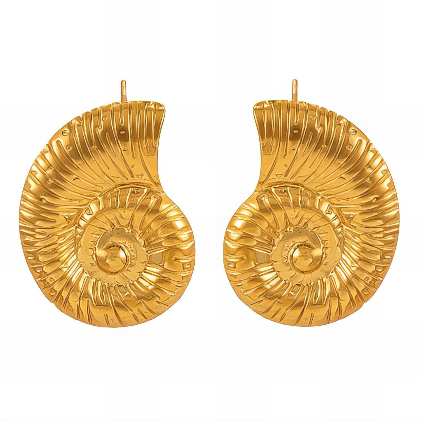 18K gold plated Stainless steel earrings, Intensity