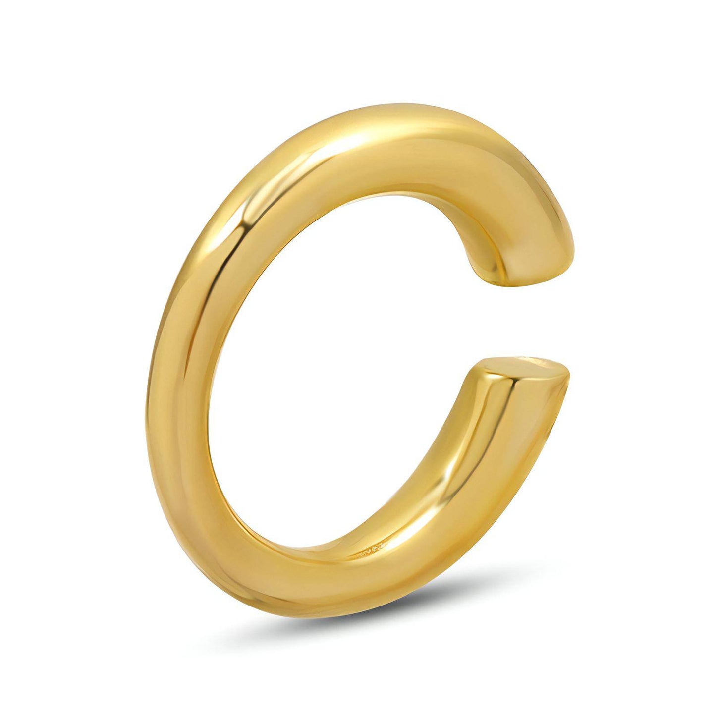 18K gold plated Stainless steel finger ring, Intensity