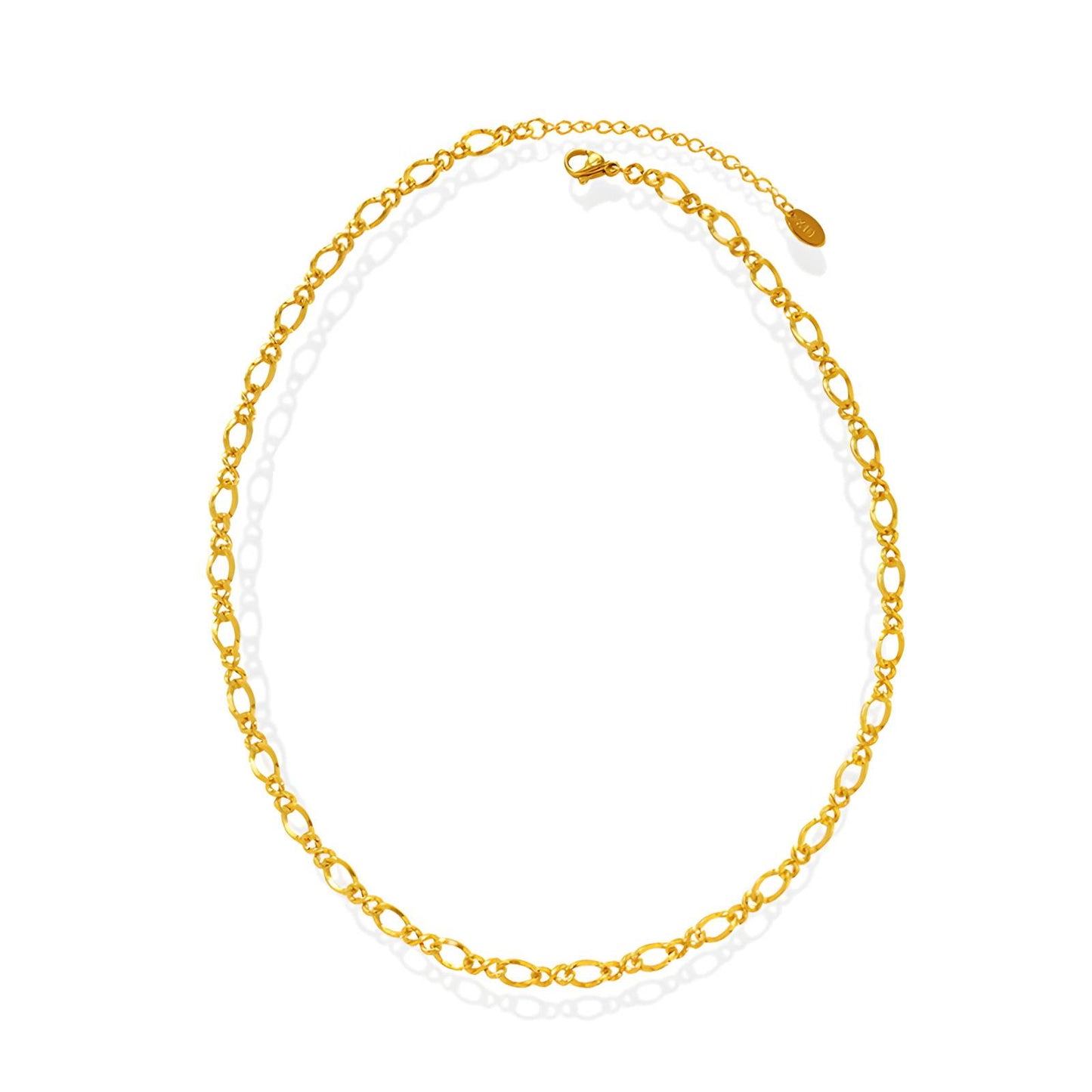 18K gold plated Stainless steel necklace, Intensity