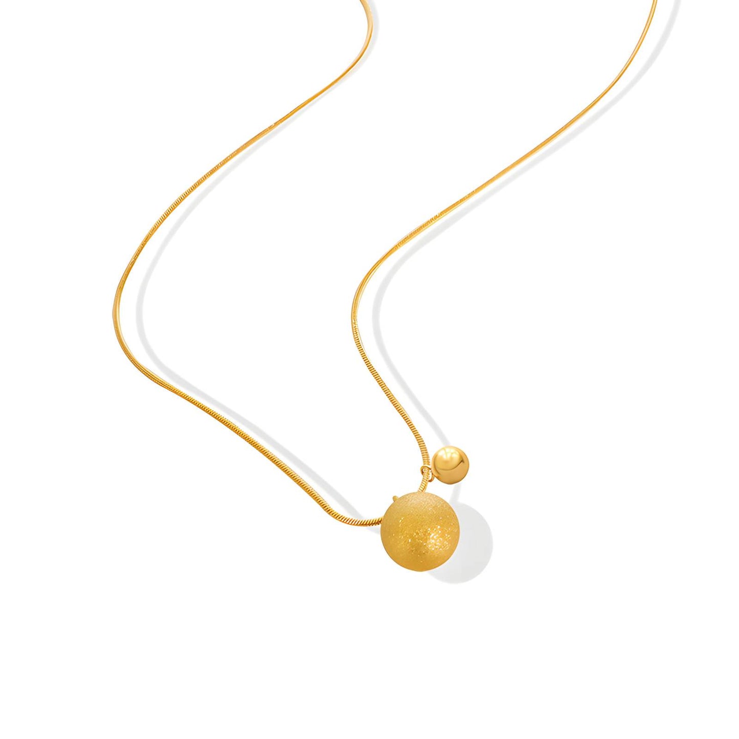 18K gold plated Stainless steel necklace, Intensity