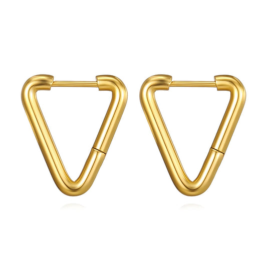 18K gold plated Stainless steel earrings, Intensity