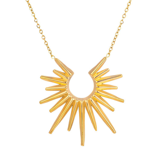 18K gold plated Stainless steel necklace, Intensity